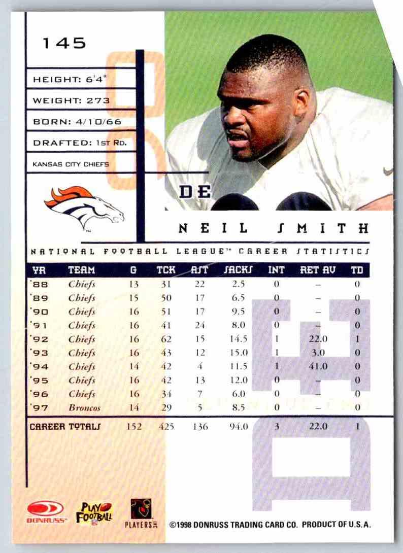 1998 Leaf Rookies And Stars Neil Smith