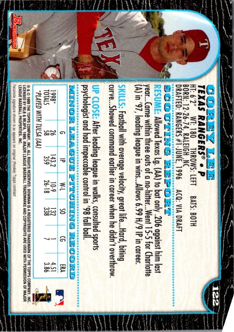 1999 Bowman Corey Lee