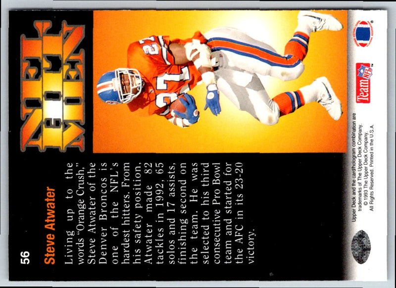 1993 Upper Deck Steve Atwater