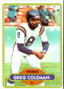 1980 Topps Greg Coleman