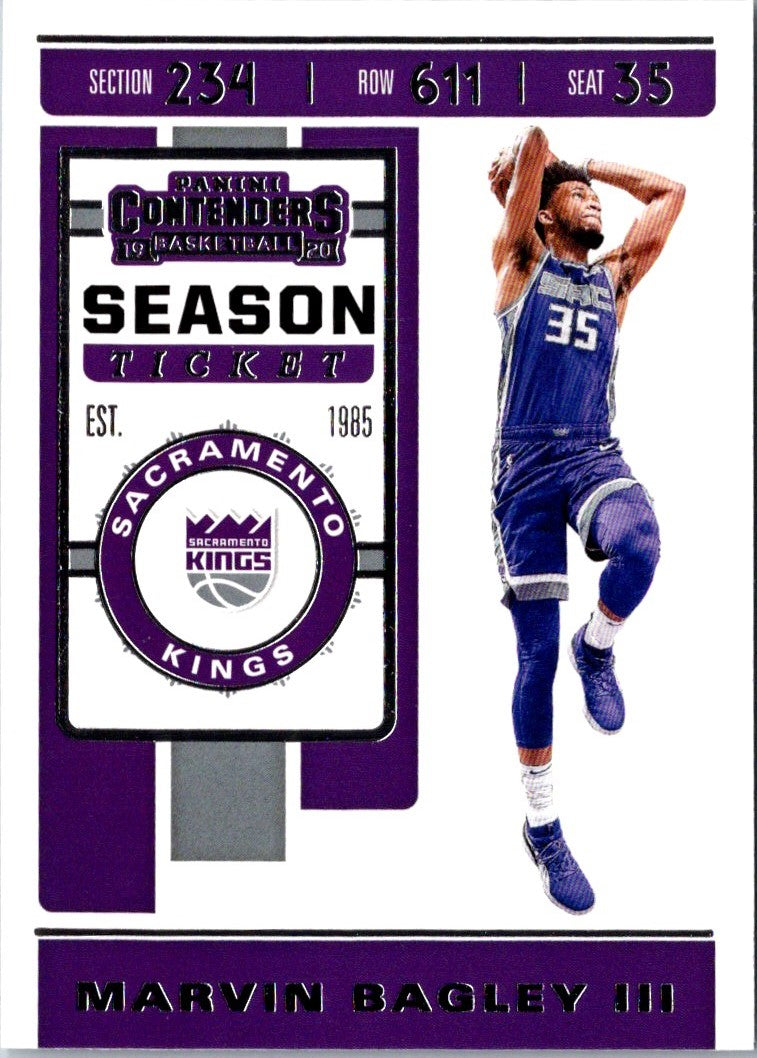 2019 Panini Contenders Marvin Bagley III