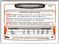 2014 Bowman Preston Tucker #TP-11