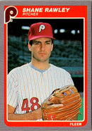 1985 Fleer Shane Rawley