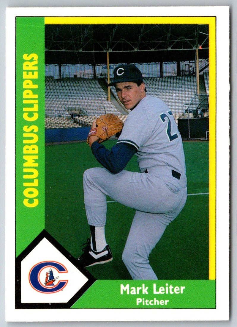 1990 CMC Columbus Clippers Mark Leiter