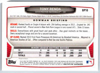 2013 Bowman Tony Renda #BP10
