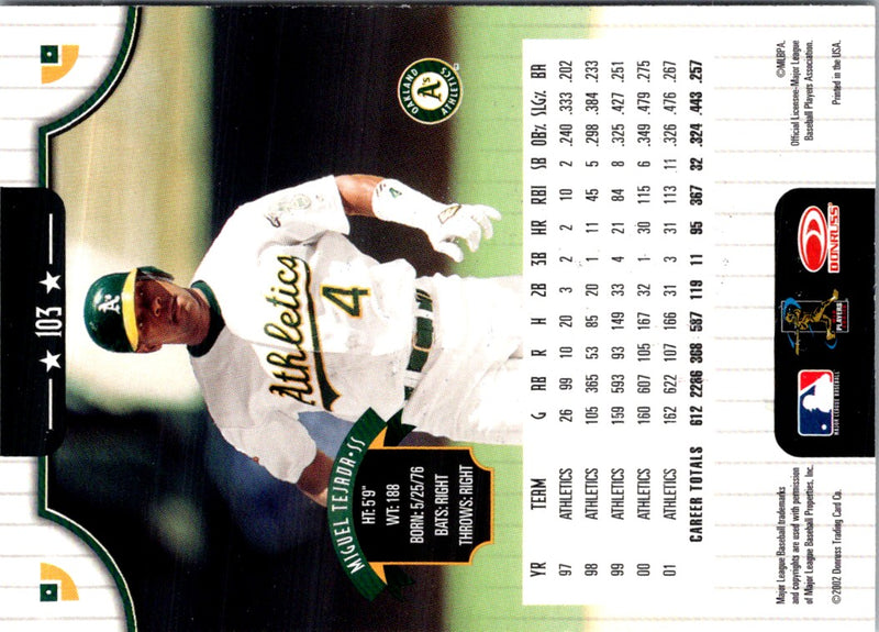 2002 Donruss Miguel Tejada