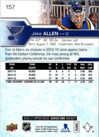2016 Upper Deck Jake Allen #157
