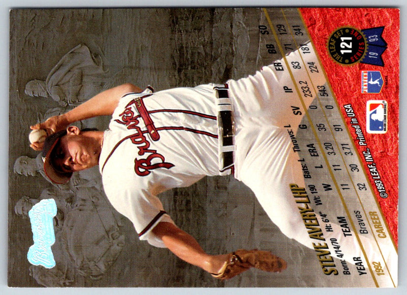 1993 Leaf Steve Avery