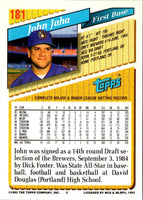1993 Topps Gold John Jaha #181