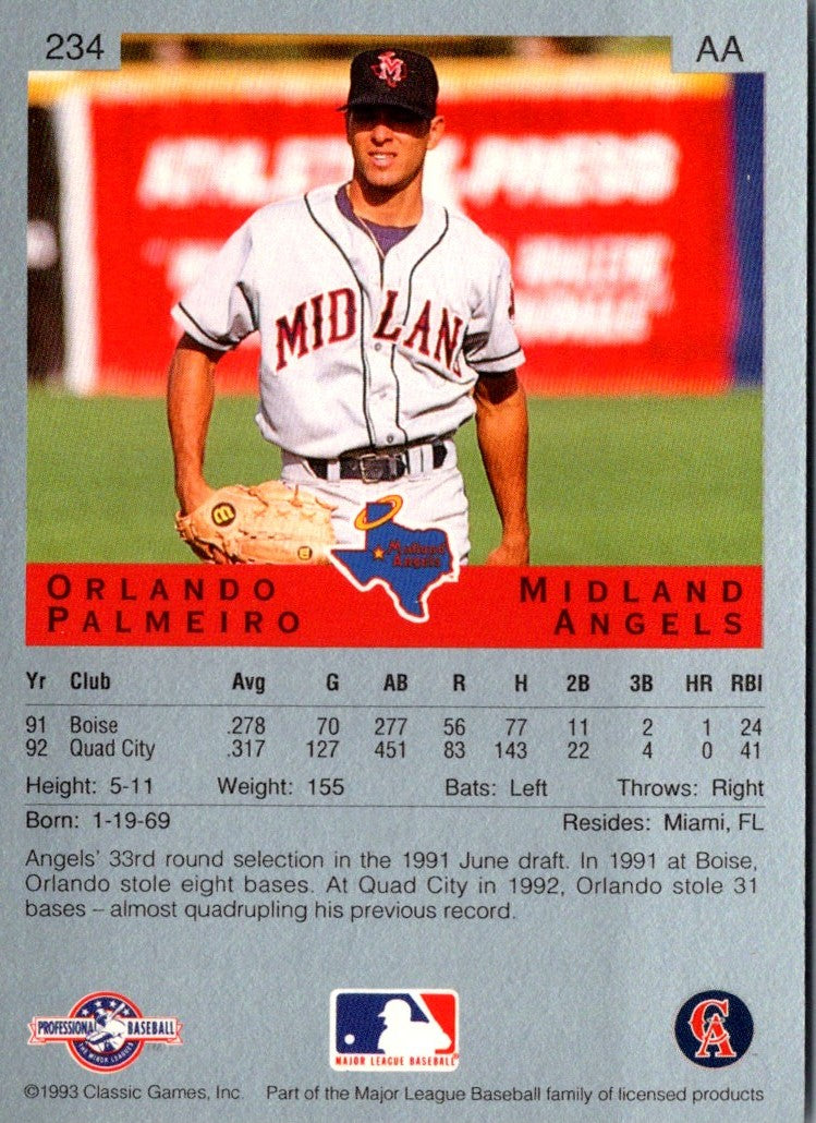 1993 Classic Best Orlando Palmeiro