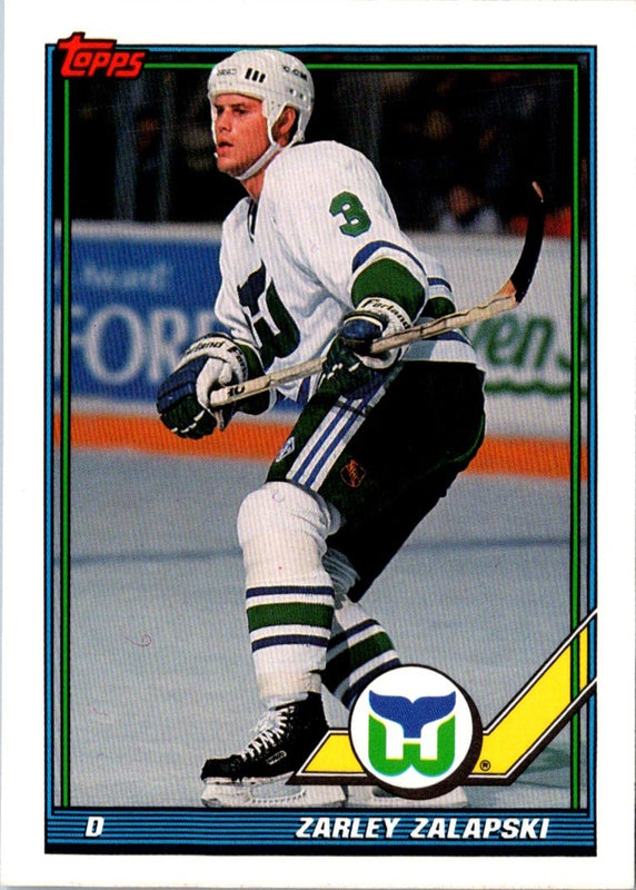1991 Topps Zarley Zalapski #344