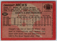 1983 Topps Dwight Hicks #167