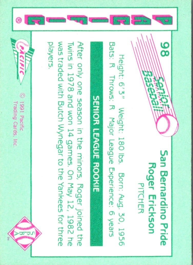 1991 Pacific Senior League Roger Erickson