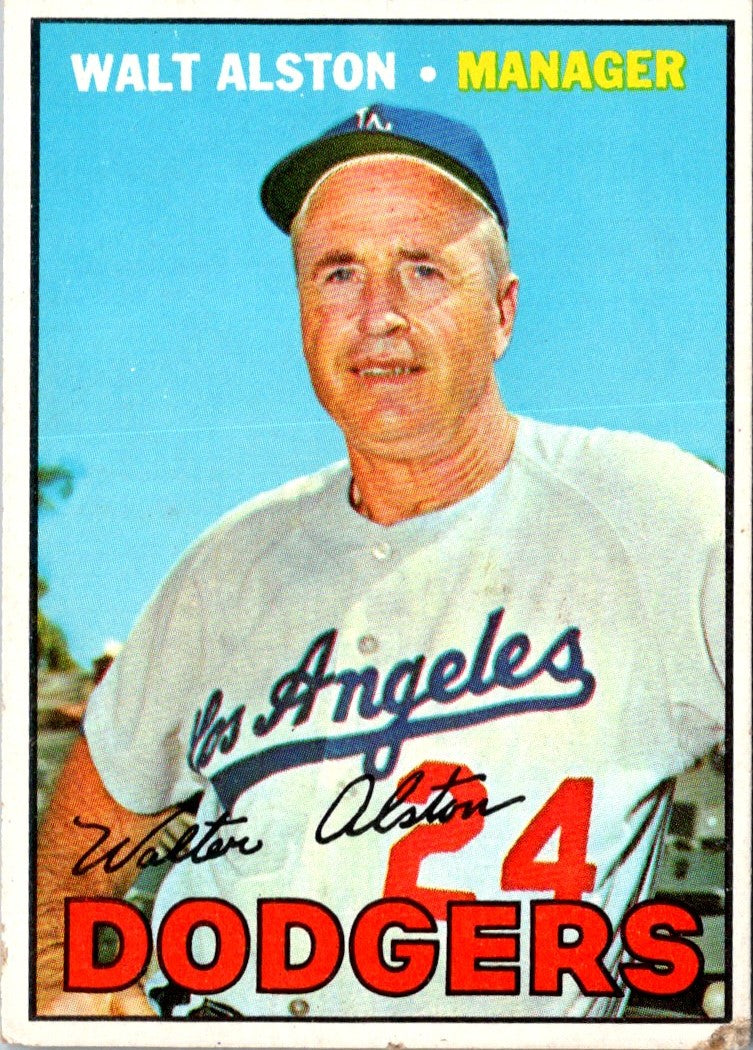 1967 Topps Walt Alston