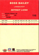 2004 Fleer Tradition Boss Bailey