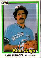 1981 Donruss Paul Mirabella #151 Rookie
