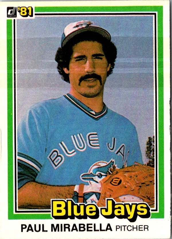 1981 Donruss Paul Mirabella #151 Rookie