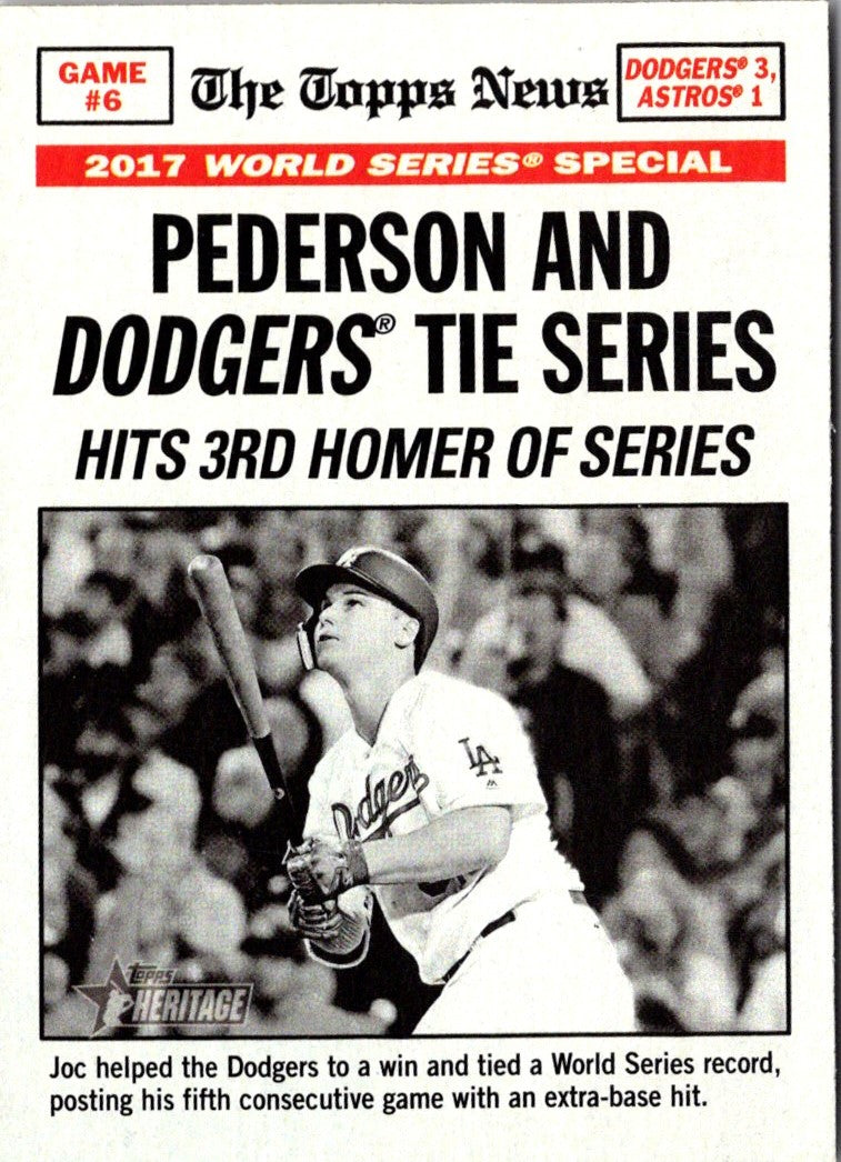 2018 Topps Heritage 50th Anniversary Buybacks World Series Game 6 Tiger 10-Run Inning Ties Mark