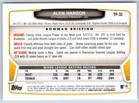 2013 Bowman Alen Hanson #TP-33
