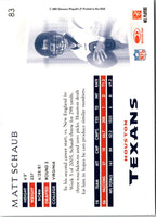 2007 Donruss Threads Matt Schaub #83