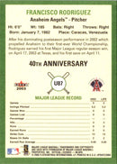 2003 Fleer Tradition Update Francisco Rodriguez