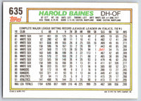1992 Topps Harold Baines #635
