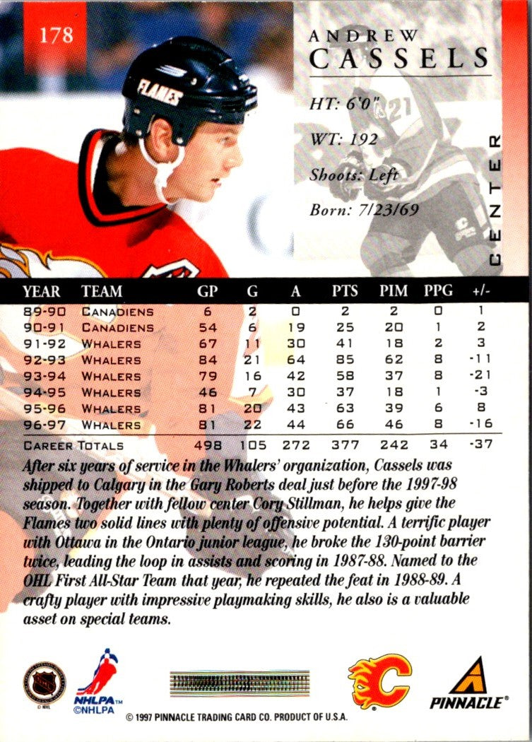 1997 Pinnacle Andrew Cassels