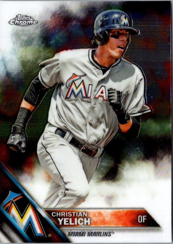 2016 Topps Chrome Christian Yelich #187