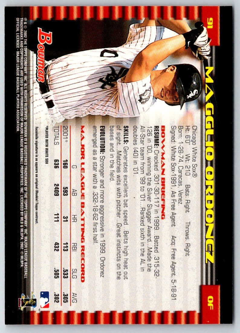 2002 Bowman Magglio Ordonez