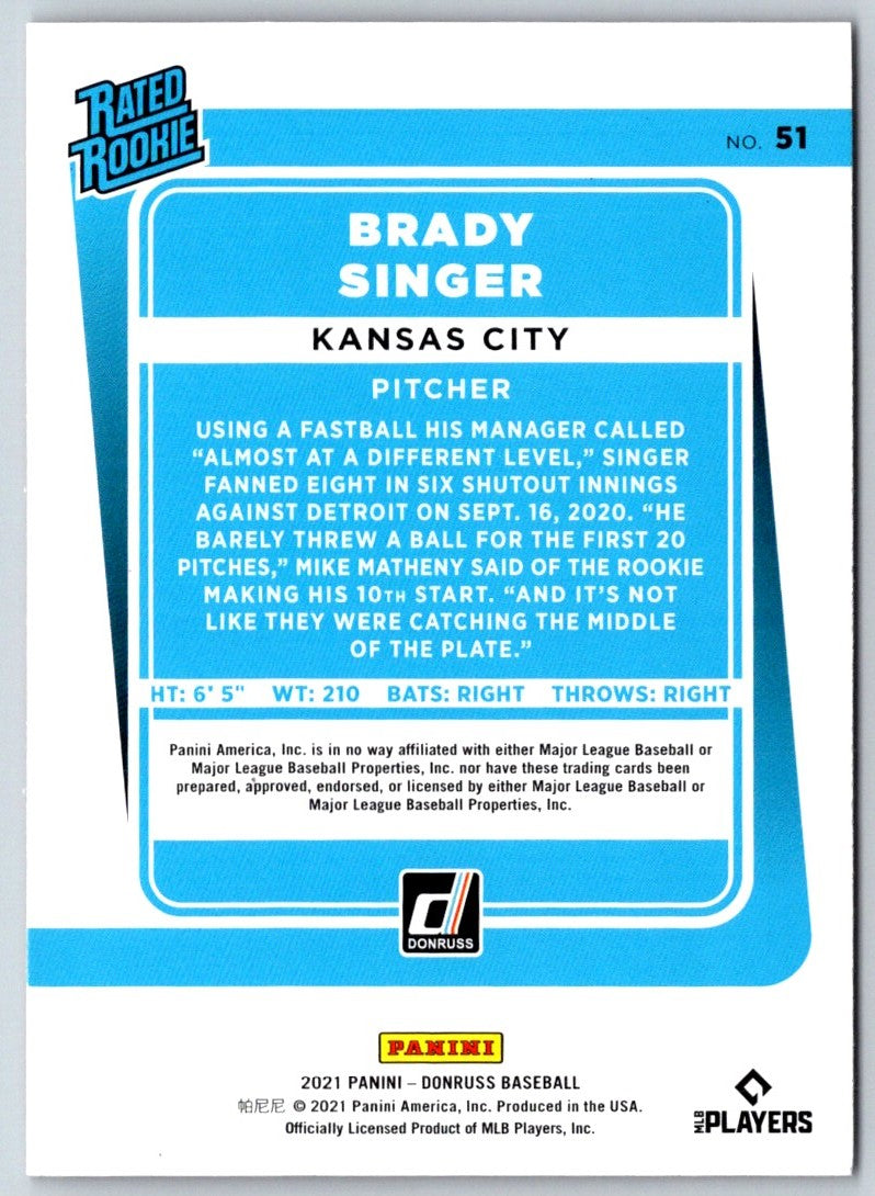 2021 Donruss Brady Singer