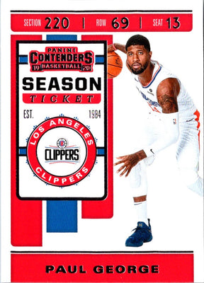 2019 Panini Contenders Paul George #88