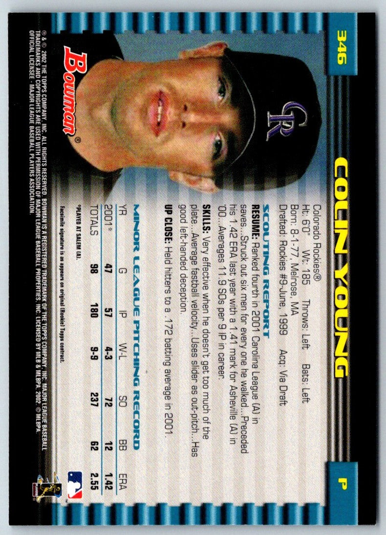 2002 Bowman Colin Young