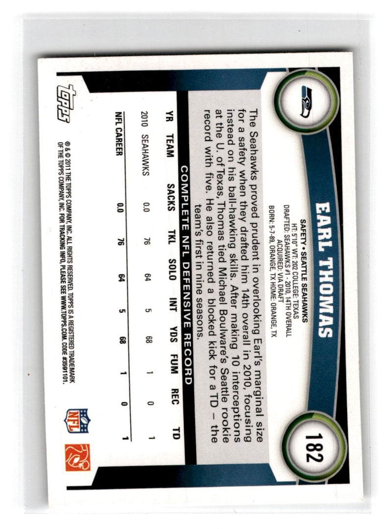 2011 Topps Earl Thomas
