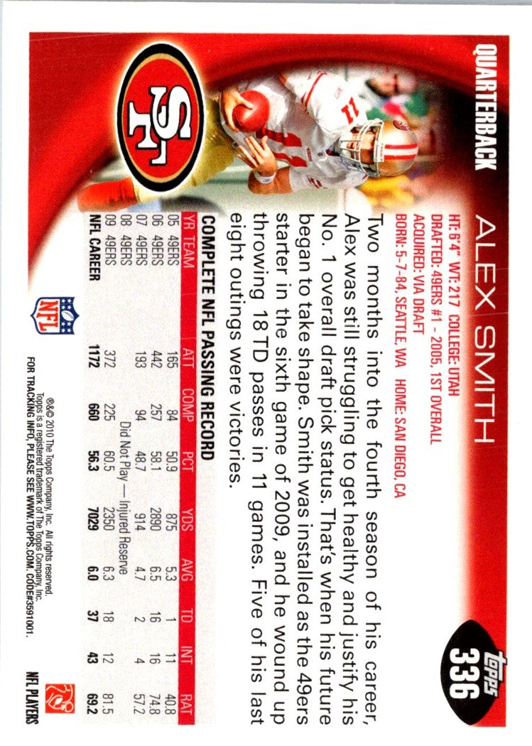 2010 Topps Alex Smith