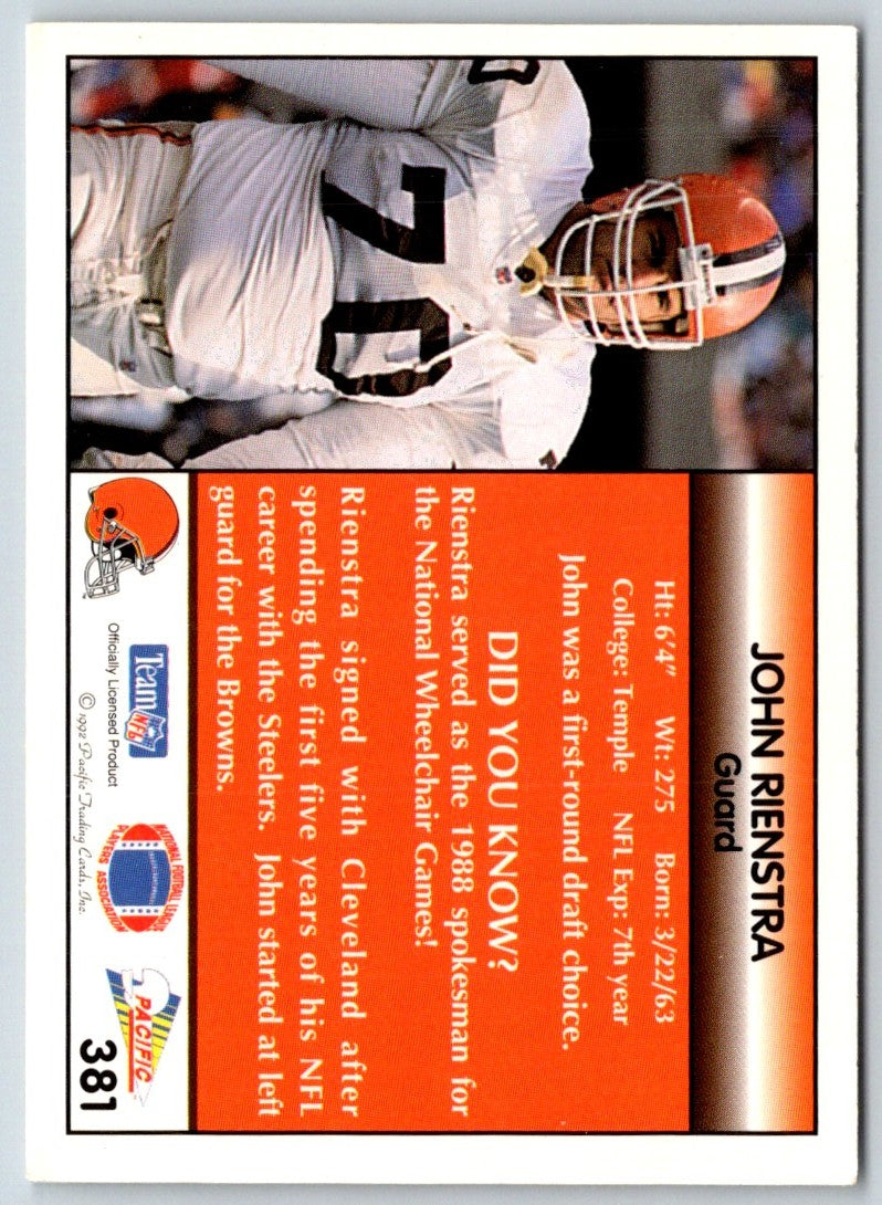 1992 Pacific John Rienstra