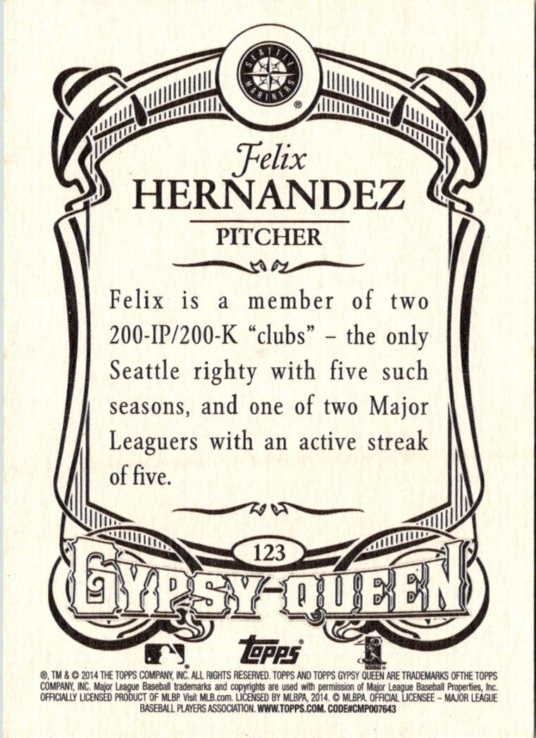 2014 Topps Gypsy Queen Felix Hernandez