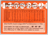 1988 Topps Ron Kittle #58T