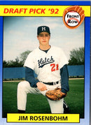 1992 Front Row Draft Picks Jim Rosenbohm