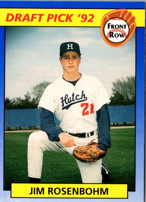 1992 Front Row Draft Picks Jim Rosenbohm #92