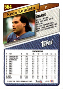 1993 Topps Sean Landeta