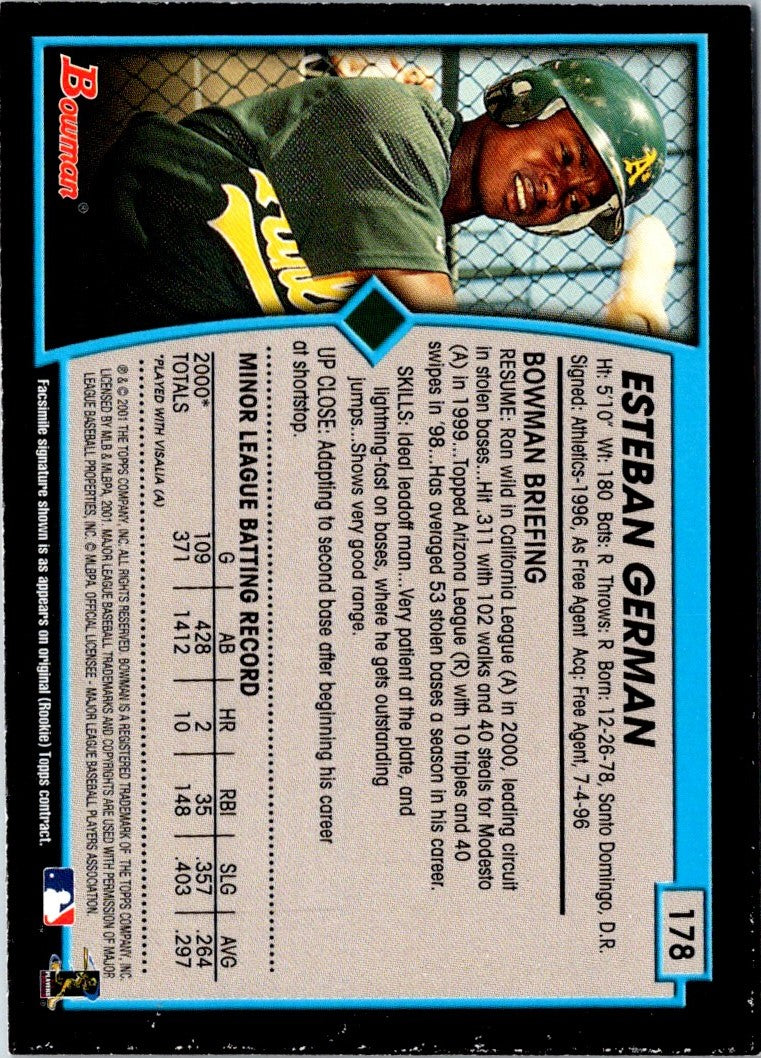 2001 Bowman Esteban German