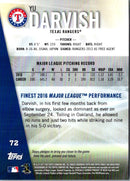 2017 Finest Yu Darvish