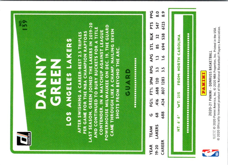 2020 Donruss Danny Green