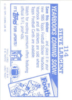 1985 Topps Coming Soon Stickers Steve Largent #114