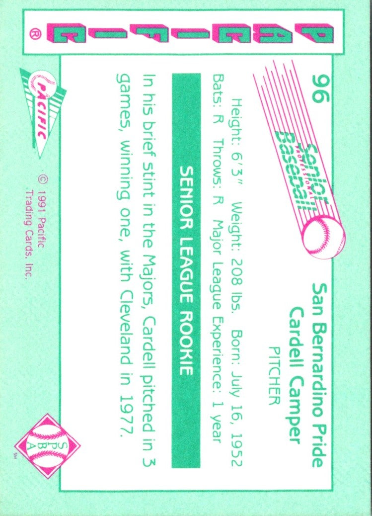 1991 Pacific Senior League Cardell Camper