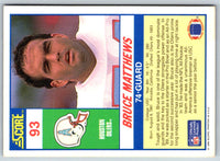 1990 Score Bruce Matthews #93