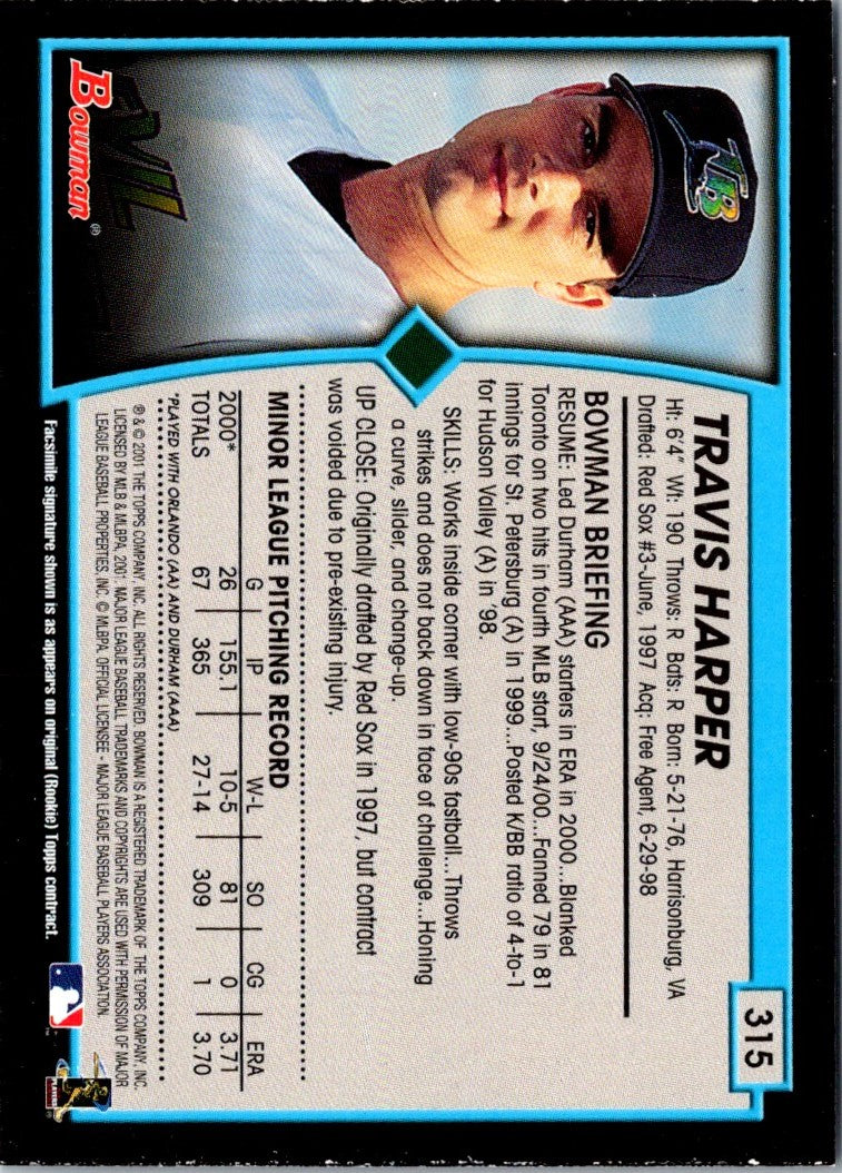 2001 Bowman Travis Harper