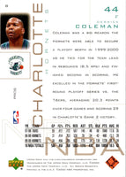 2000 Upper Deck Pros & Prospects Derrick Coleman #8