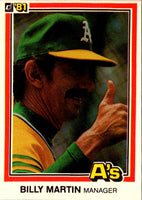 1981 Donruss Billy Martin #479