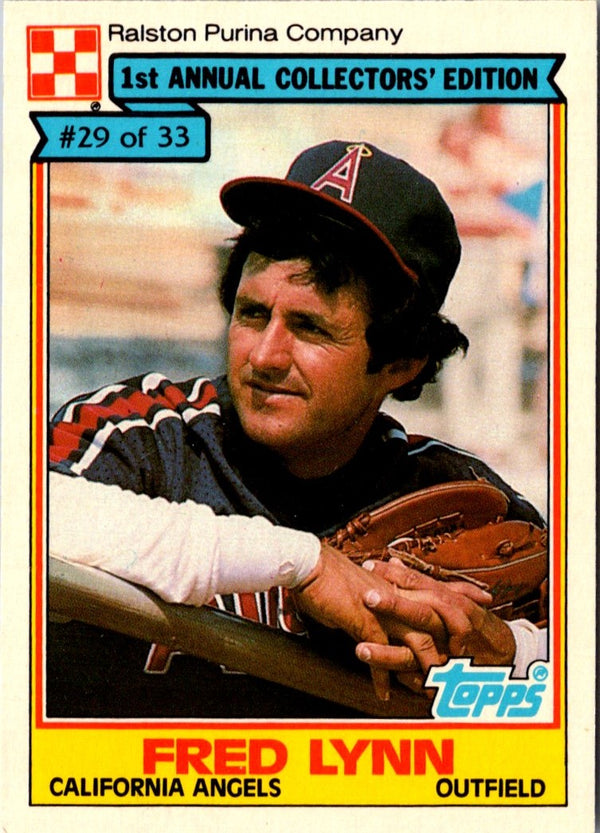 1984 Topps Ralston Purina Fred Lynn #29